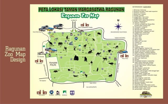 Dżakarta park zoo mapa