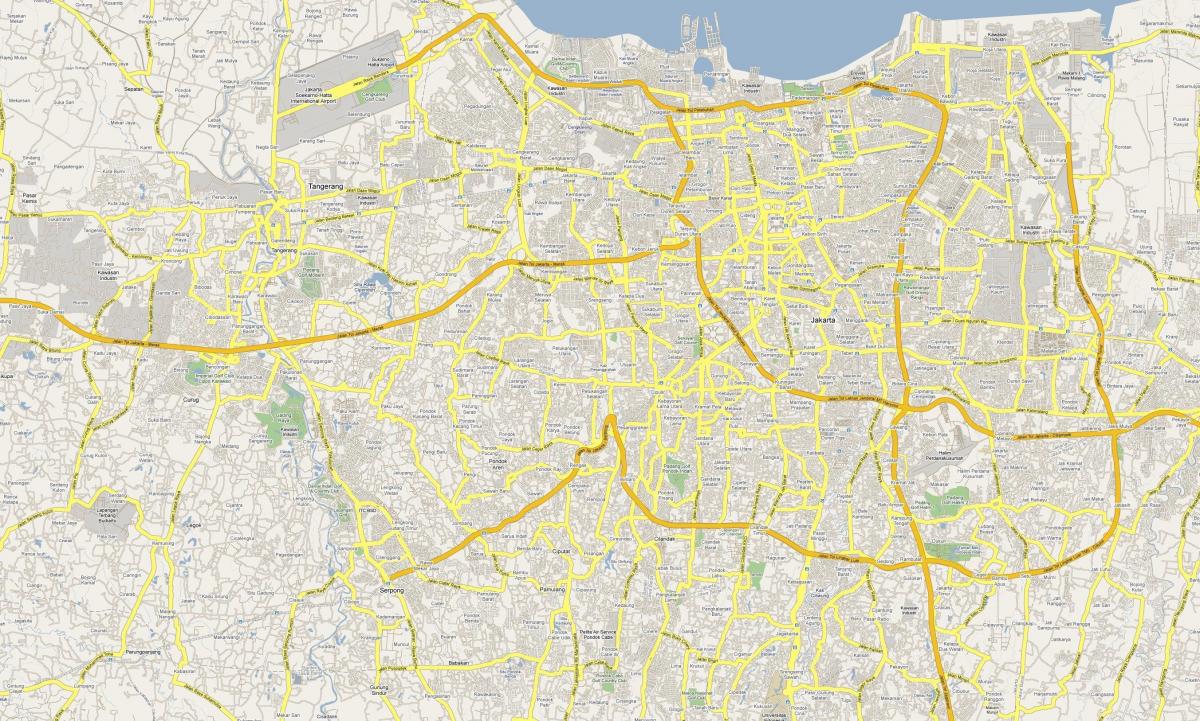 Mapa ulic Dżakarty